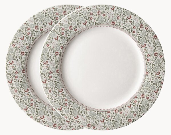 Komplet talerzy śniadaniowych z porcelany Flat, 2 elem
