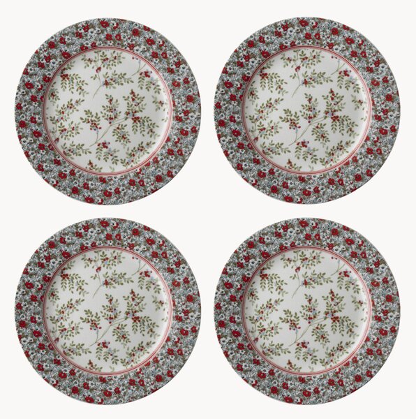 Komplet talerzy deserowych z porcelany Gift, 4 elem