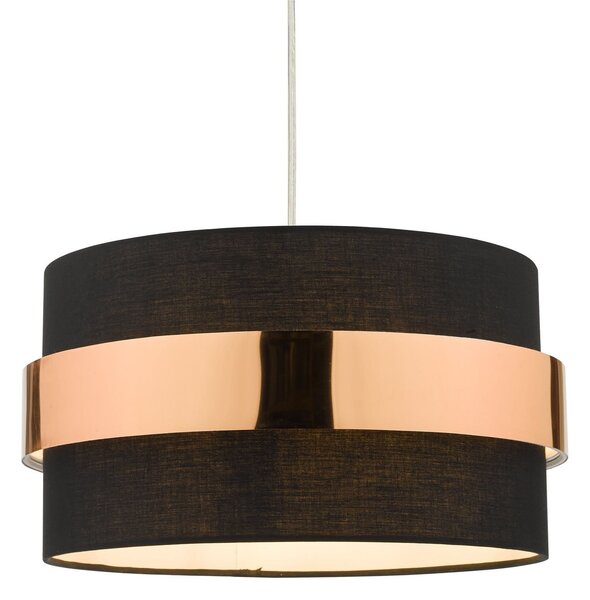 Lampa wisząca Oki Easy Fit Shade Black with Copper Band