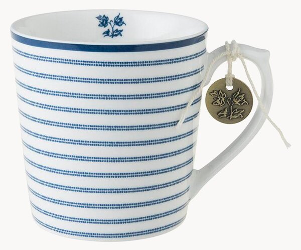 Komplet kubków z porcelany Candy Stripe, 4 elem