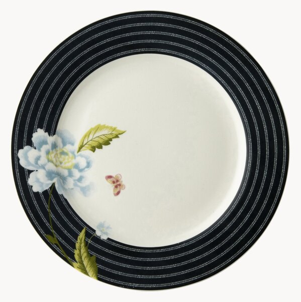 Komplet talerzy śniadaniowych z porcelany Midnight Candy, 4 elem