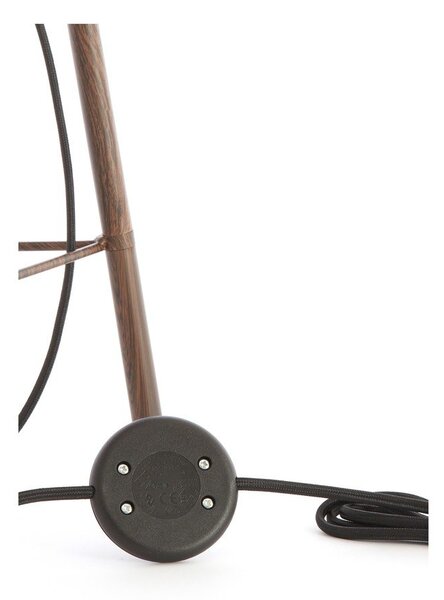 Biała lampa stojąca z tekstylnym kloszem (wysokość 133 cm) Bibury – Light & Living