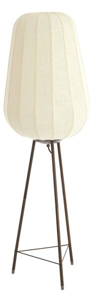Biała lampa stojąca z tekstylnym kloszem (wysokość 133 cm) Bibury – Light & Living