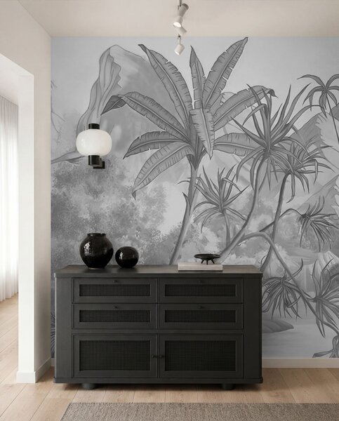 Fototapety Czarno-białe tropiki, Fototapety Las, Fototapety Dżungla, u59039d1 : Uwalls.pl