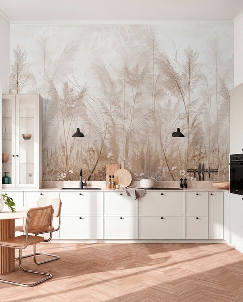 Fototapety Wysokie rośliny w pastelowych kolorach, Fototapety Dziecięce, u93903d2 : Uwalls.pl