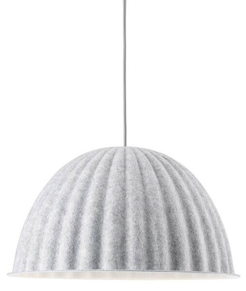 Lampa Wisząca Muuto, Under the Bell, ściemnialny, biały, jadalnia, tkanina | tekstylia, skandynawski