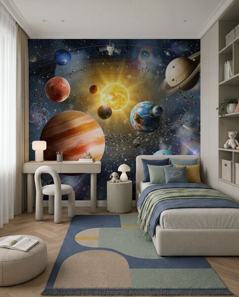 Fototapety Fascynujący kosmos, układ słoneczny, Fototapety designerskie, u97222d2 : Uwalls.pl