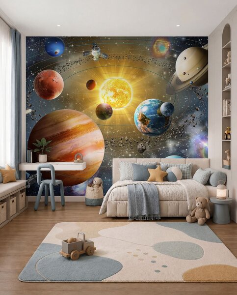 Fototapety Fascynujący kosmos, układ słoneczny, Fototapety designerskie, u97222d2 : Uwalls.pl