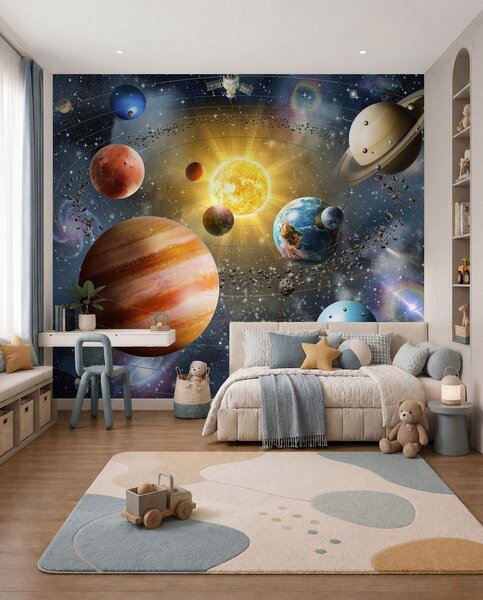 Fototapety Fascynujący kosmos, układ słoneczny, Fototapety designerskie, u97222d1 : Uwalls.pl