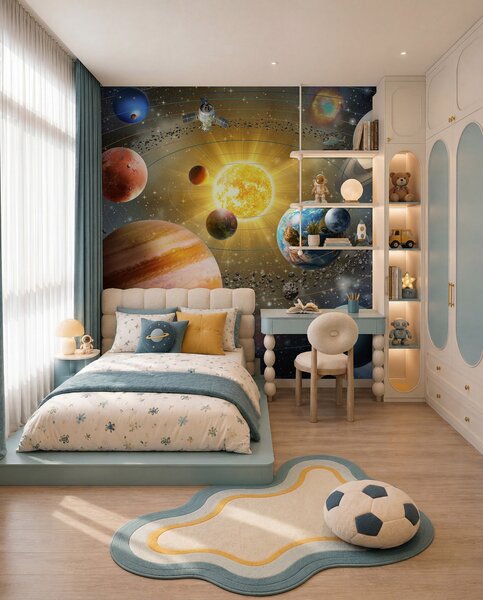 Fototapety Fascynujący kosmos, układ słoneczny, Fototapety designerskie, u97222d2 : Uwalls.pl