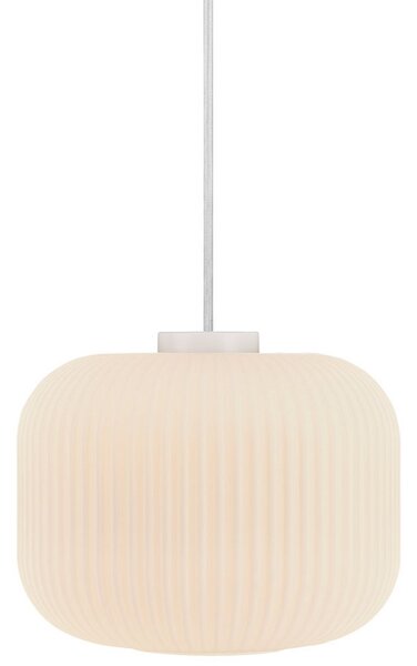 Lampa Wisząca Nordlux, Milford 30, ściemnialny, biały, salon, szkło, skandynawski