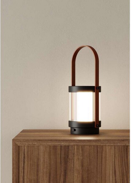 Lampa Stołowa Aromas del Campo, Bally, ściemnialny, czarny, salon, szkło, dworkowy | rustykalny