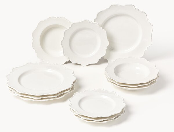 Komplet naczyń z porcelany Grace, dla 4 osób (12 elem.)