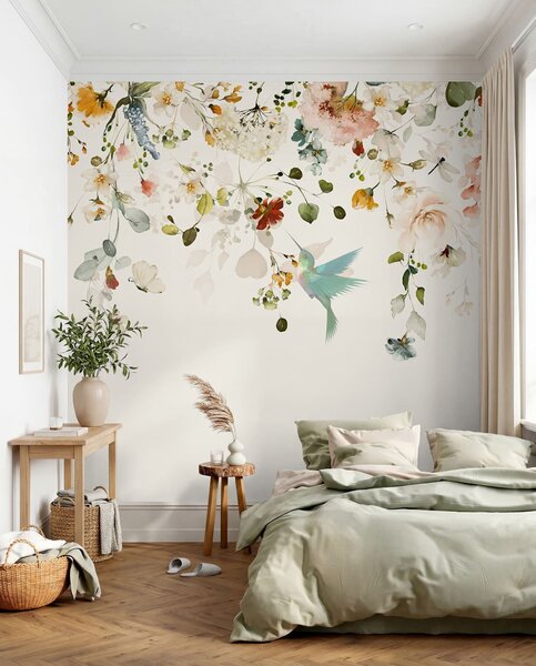 Fototapety Kwiaty i kolibry, Fototapety Akwarele, u59610d2 : Uwalls.pl