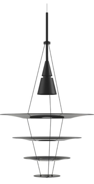 Lampa Wisząca Louis Poulsen, Enigma, ściemnialny, czarny, salon, metal, design