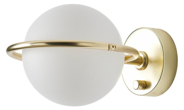 Lampa Ścienna Aromas del Campo, Abbacus, ściemnialny, złoty | mosiężny, salon, metal, nowoczesny