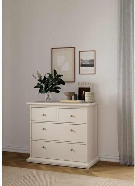 Kremowa komoda 96x87x49 cm Paris – Tvilum