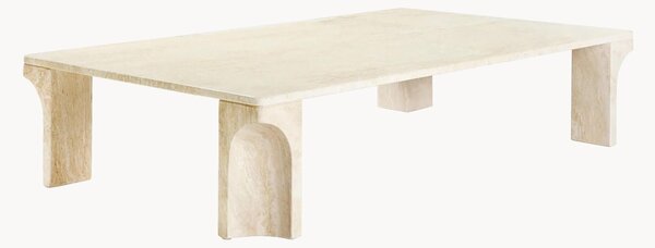 Stolik kawowy z trawertynu Doric, S 140 cm
