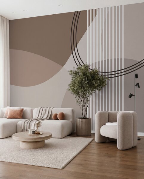 Fototapety Linia abstrakcji geometrycznej i okrąg minimalizm w nowoczesnym stylu , Fototapety Abstrakcja, w08173 : Uwalls.pl