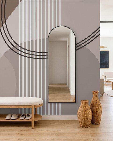 Fototapety Linia abstrakcji geometrycznej i okrąg minimalizm w nowoczesnym stylu , Fototapety Abstrakcja, w08173 : Uwalls.pl