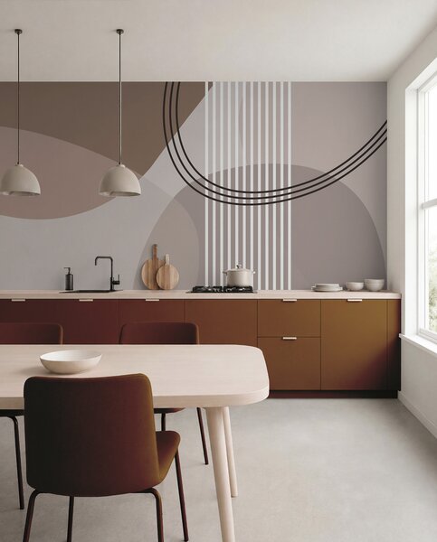 Fototapety Linia abstrakcji geometrycznej i okrąg minimalizm w nowoczesnym stylu , Fototapety Abstrakcja, w08173 : Uwalls.pl
