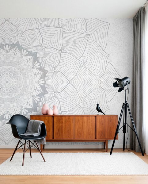 Fototapety Okrągła mandala, tapeta do jogi lub do harmonizacji przestrzeni osobistej. Mandala ścienna, Fototapety designerskie, w01088v2 : Uwalls.pl