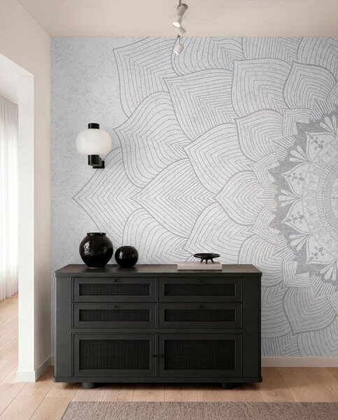 Fototapety Okrągła mandala, tapeta do jogi lub do harmonizacji przestrzeni osobistej. Mandala ścienna, Fototapety designerskie, w01088v2 : Uwalls.pl