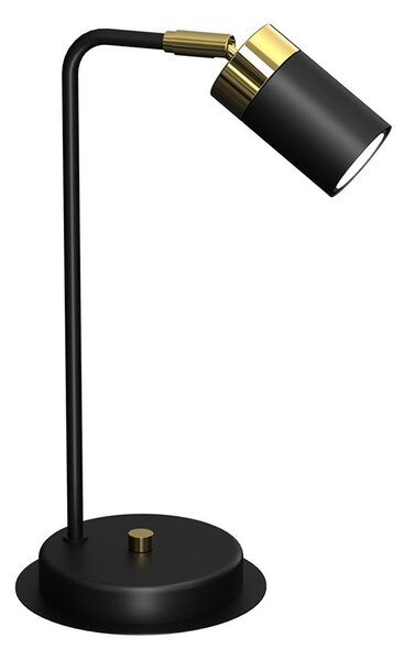 Milagro Lampa stołowa JOKER 1xGU10/25W/230V czarny/złoty MI1686