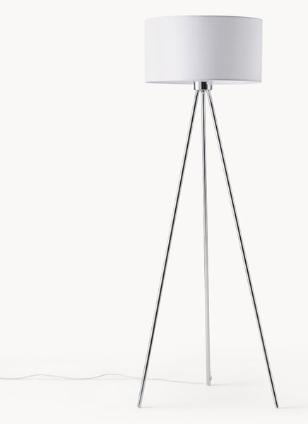 Lampa podłogowa trójnóg z kloszem z tkaniny Cella