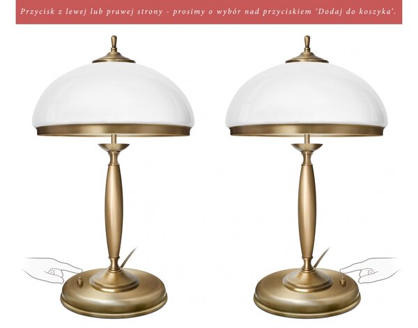 Lampa z mosiądzu na duże biurko CR-B2-P