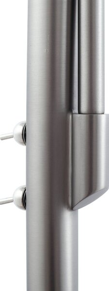 Lampa stojąca Jaileen Lindby, aluminiowy / szary / cynkowy, salon / jadalnia, metal, nowoczesny