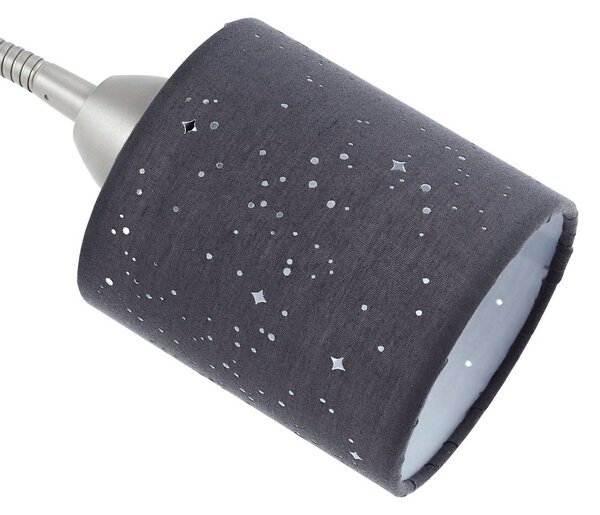 Lampa stojąca Jaileen Lindby, aluminiowy / szary / cynkowy, salon / jadalnia, metal, nowoczesny