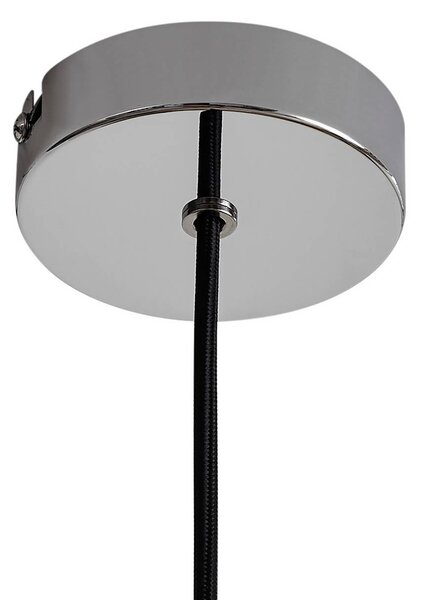 Lampa wisząca Branford Lindby, możliwość ściemniania, kremowy / amber, salon / jadalnia, metal, vintage