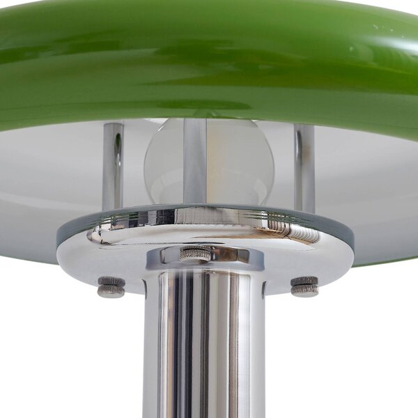 Lampa stołowa Branford Lindby, zielony, salon / jadalnia, metal, vintage