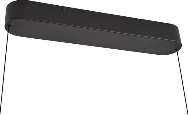 Lampa wisząca Clavit Lucande, możliwość ściemniania, czarny, salon / jadalnia, metal, nowoczesny