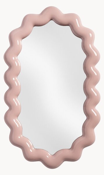 Owalne lustro ścienne Zigzag