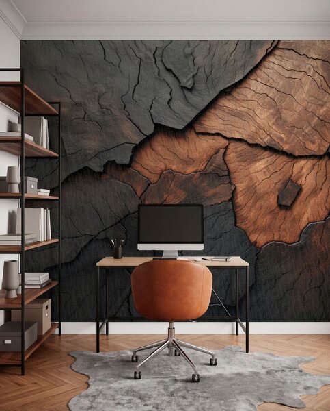 Fototapety drewno, tekstura, pęknięcia, ciemność, kora, powierzchnia, Fototapety Abstrakcja, w04237 : Uwalls.pl