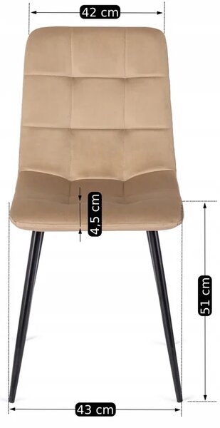 Zestaw Stół Okrągły LAUREN 80 cm Dąb Rustykalny/Czarny i 4 Krzesła PERU Beżowe