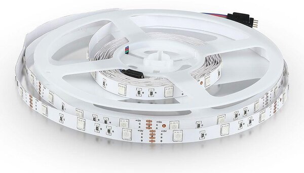 Taśma LED V-TAC SMD5050 150LED IP20 4,8W/m VT-5050 RGB 500lm