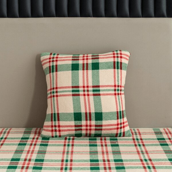 Mikropluszowa poszewka na poduszkę WINTER PLAID 45x45 cm, kolorowa