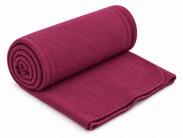 Koc z polaru MELVIRA DUO, bordo Rozmiar: 150 x 200 cm