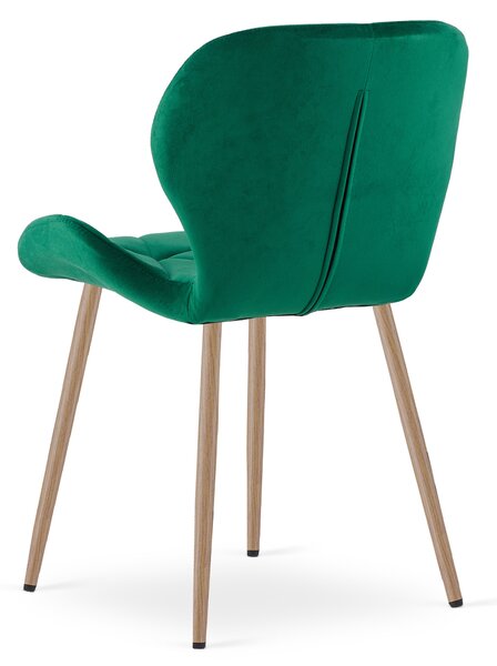 Krzesło do jadalni MANGO VELVET, zielone