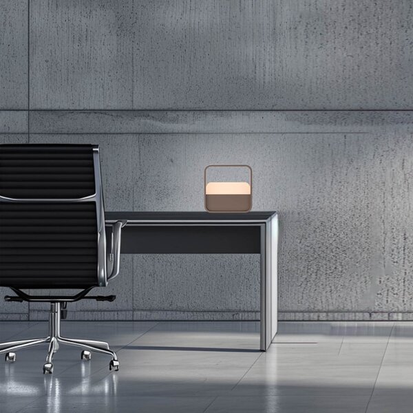 Lampa Stołowa PURE, PURE Go, ściemnialny, antyczny mosiądz, salon, aluminium, nowoczesny