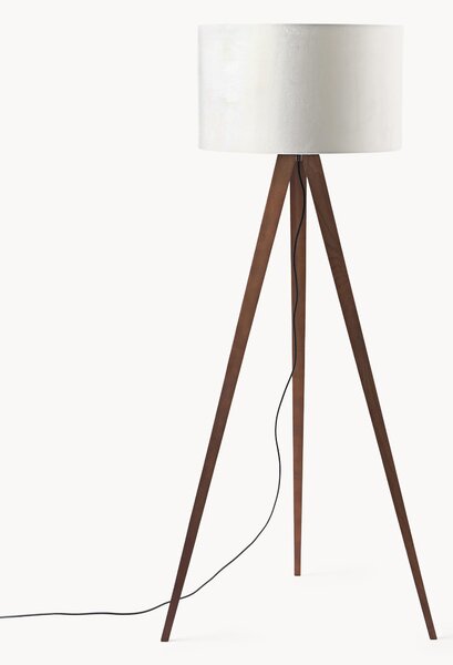 Lampa podłogowa trójnóg z litego drewna w stylu scandi Jake