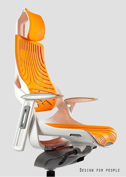 Fotel ergonomiczny Wau Elastomer, zgodny z normą BHP