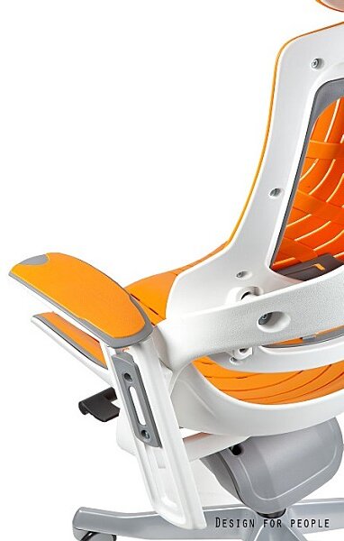 Fotel ergonomiczny Wau Elastomer, zgodny z normą BHP
