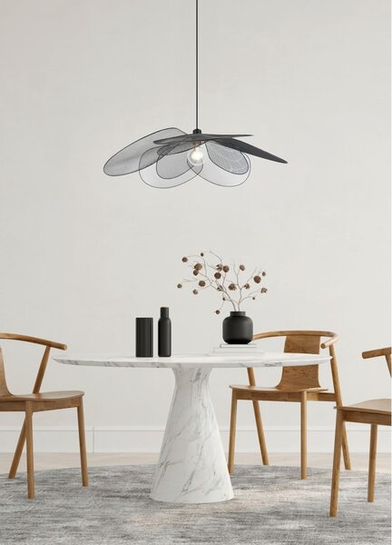 Lampa wisząca w kolorze matowej czerni ø 87 cm Fleure – Reality