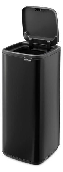 Stalowy kosz na śmieci otwierany na dotyk w kolorze matowej czerni 30 l Bo Touch – Brabantia