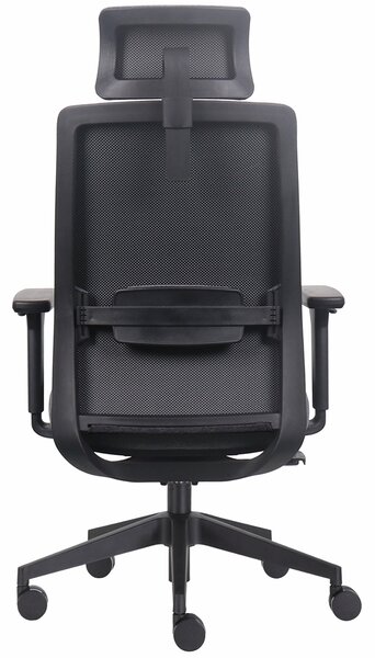 Ergonomiczny fotel biurowy materiałowy Prospero, zgodny z normą BHP