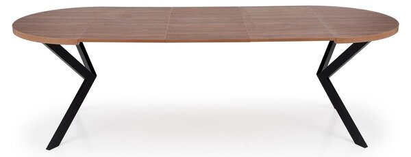 Okrągły stół rozkładany do 250 cm Peroni Halmar orzech / czarny